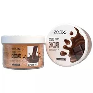 اسکراب صورت و بدن زنیکس Zenix رایحه شکلات 275 میل