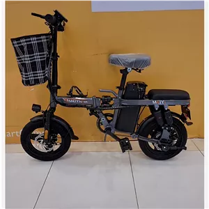 دوچرخه برقی تاشو دونفره MEYI مدل X1 رنگ خاکستری 
