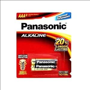 باتری نیم قلمی آلکالاین PANASONIC کارتی 2 عددی