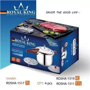زودپز درجه یک 7 لیتر دسته دار 3کاره رویال کینگ آلمان 
