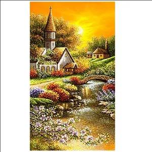 نخ و نقشه طرح آموزشی غروب جنگل کد 21062