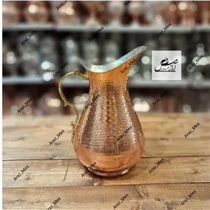 پارچ مسی نانو اردکی درجه یک چکشی بزرگ ارتفاع 25 زنجان