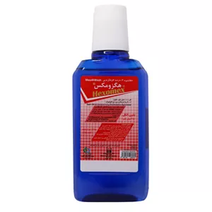 دهانشویه هگزومکس مدل کلرهگزیدین حجم 250 میلی لیتر MVS