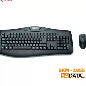 کیبورد و ماوس سادیتا مدل SKM-1655 با حروف فارسی مدل 1