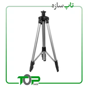 سه پایه تراز لیزری تلسکوپی مجهز به کپسول و تنظیم ارتفاع پی ام