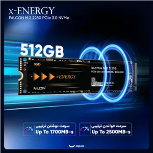 اس اس دی اینترنال PCIe Gen3 x4 ایکس انرژی مدل FALCON ظرفیت 512 گیگابایت