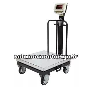 باسکول 500 کیلویی محک چرخدار سینی استیل