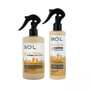 لوسیون مو بیول مدل coffee حجم 250 میلی لیتر به همراه لوسیون مو بیول مدل coffee حجم 400 میلی لیتر DV3