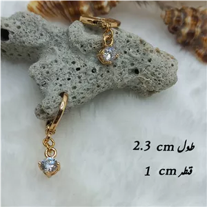 گوشواره زنانه ژوپینگ مدل نگینی کد NE 020 59P