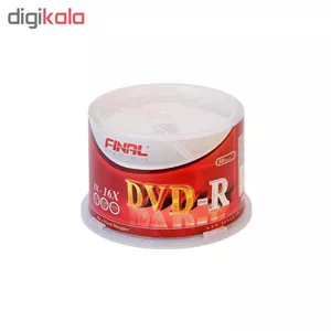 دی وی دی خام فینال مدل DVD-R بسته 50 عددی