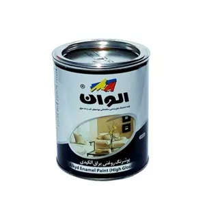 رنگ روغنی سفید الوان کد 100 حجم 1000میلی لیتر