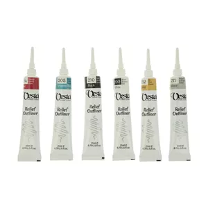 خمیر دورگیر وستا مدل Relief Outliner حجم 21 میلی لیتر بسته 6 عددی T2R 