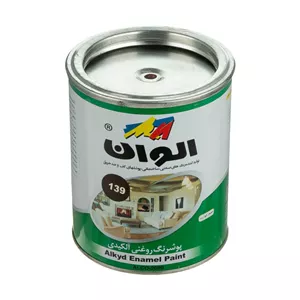 رنگ روغنی قهوه ای تیره الوان مدل ALCO-2009 حجم 1000 میلی لیتر