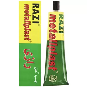 چسب آهن رازی مدل متال پلاست حجم 100 میلی لیتر بسته 10 عددی W96