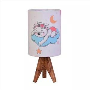 آباژور رومیزی کودک مدل خرس و ماه و ستاره مدل 1