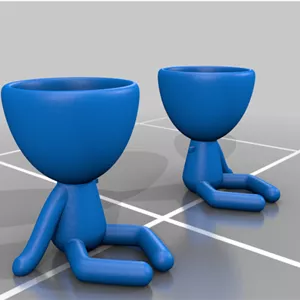 گلدان طرح آدمک نشسته 02 DECO HUMAN SITTING