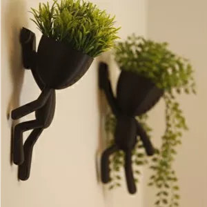 گلدان طرح آدمک دیواری DECO (مجموعه سه عددی)