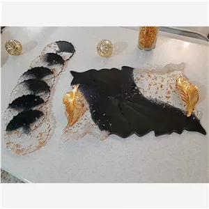سینی همراه با زیر لیوانی رزینی 