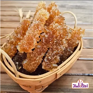 نبات قهوه ای شاخه اعلا 500 گرمی اعتماد تازه ( نبات نیشکر)