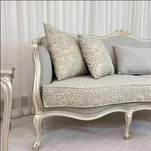 مبل سه گل فرانسوی چوب راش اسفنج 35 کیلویی با رنگ سفارشی