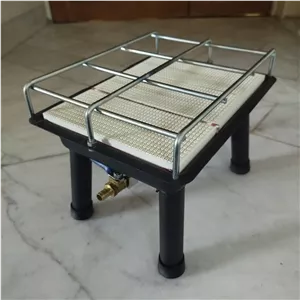بخاری تابشی سرامیکی 3 تیکه (اجر) با شیر کنترل