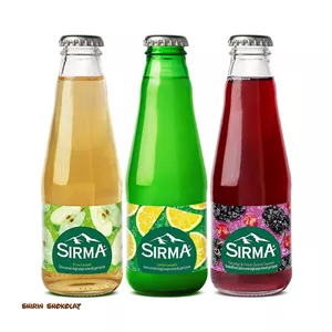 آب معدنی گازدار سیرما SIRMA شیشهای 200 میل