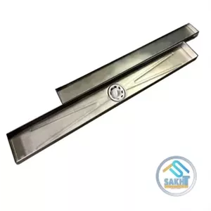 خرید کفشور خطی استیل سرامیک خور دو حالته 80 سانت خروجی وسط  آرین تکنیک