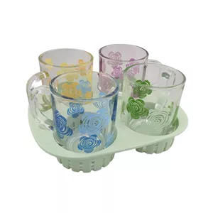سبد پیک نیک لیمون طرح گل کد FIDOKA-2241 مجموعه 7 عددی 3JV