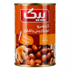 کنسرو لوبیا چیتی با قارچ 420 گرم پیک - 6063555000189