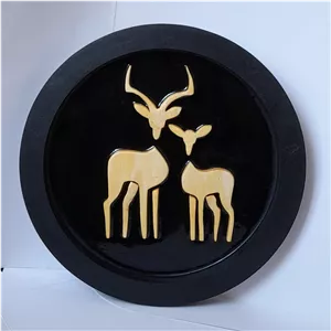 تابلو منبت غزال دستساز چوبیپ