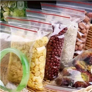 بسته ده عددی زیپ کیپ، دو زیپه لبه آسان بازشو رنگی،  سایز 20 در 25 (دو هزار جنس متنوع موجوده)
