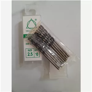مته آهن کبالت دار شماره 2.5 (بسته 10 عددی) متال استار نمره 2.5