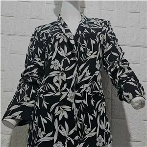مانتو شومیز زنانه دخترانه کرم مشکی حریر