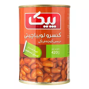 کنسرو لوبیا چیتی پیک 420گرم 6263555000176