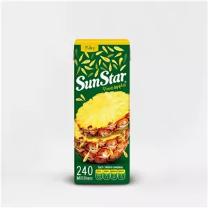 آبمیوه آناناس سان استار حجم 240 میلی لیتر - 6261939940322