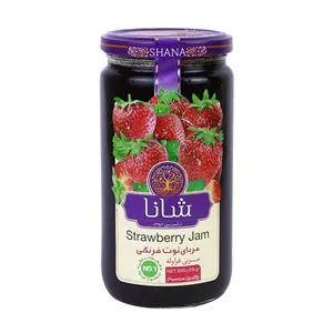 مربا توت فرنگی 310 گرم شانا - 6260272401484