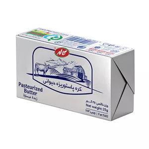 کره پاستوریزه حیوانی کاله-25گرم 6260161539946