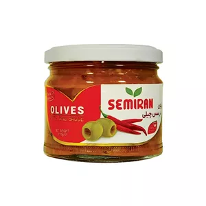زیتون با سس چیلی 310 گرم سمیران - 6262863800867