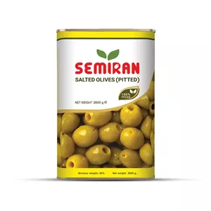 زیتون شور درشت بی هسته 2700 گرم سمیران - 6262863800294