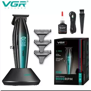 ماشین اصلاح وی جی آر مدل V-992 با تیغه سرامیک و ضد آب