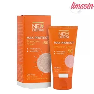 کرم ضد آفتاب رنگی نئودرم SPF 50 مدل MAX PROTECT مناسب پوست های چرب حجم 50 میلی لیتر