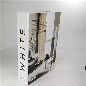جعبه دکوری مدل کتاب دکوراتیو طرح whte کد 01 NYM