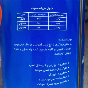 ضدیخ گازوئیل کاسپین مدل DIESEL ANTIFFREEZE حجم یک لیتر