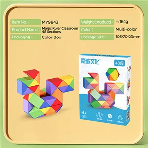 مکعب روبیک موفنگ جیااوشی مدل ماری 48 قطعه چند رنگ مویو Moyu Magic Snake 48 pcs 3FE