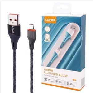 کابل تبدیل USB به USB-C الدینیو مدل LS631 طول 1 متر