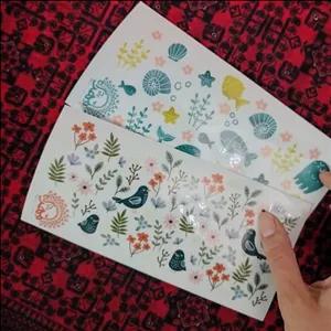 استیکر های شفاف  