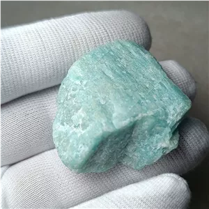 سنگ راف آمازونیت سبزآبی هندوستانی طبیعی و معدنی بدون بهسازی 26 گرمی