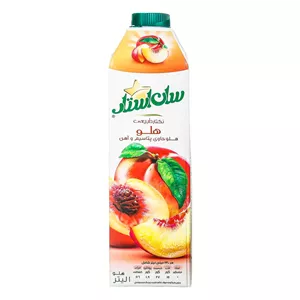 نکتار هلو حاوی پتاسیم و آهن 1 لیتری سان‌استار6261939990211
