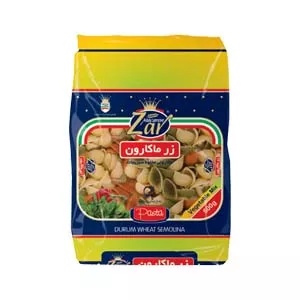 ماکارونی شلز سبزیجات زر ماکارون مقدار 500 گرم 6260532801887