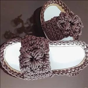 دمپایی شیک و تک مکرومه